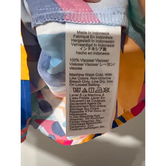 Blue Floral J. Crew Tank Top, Size XS, 1289-D - Picture 3 of 4